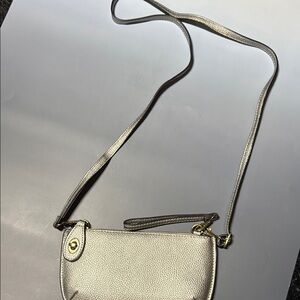 Joy Susan Silver Mini Wristlet Crossbody